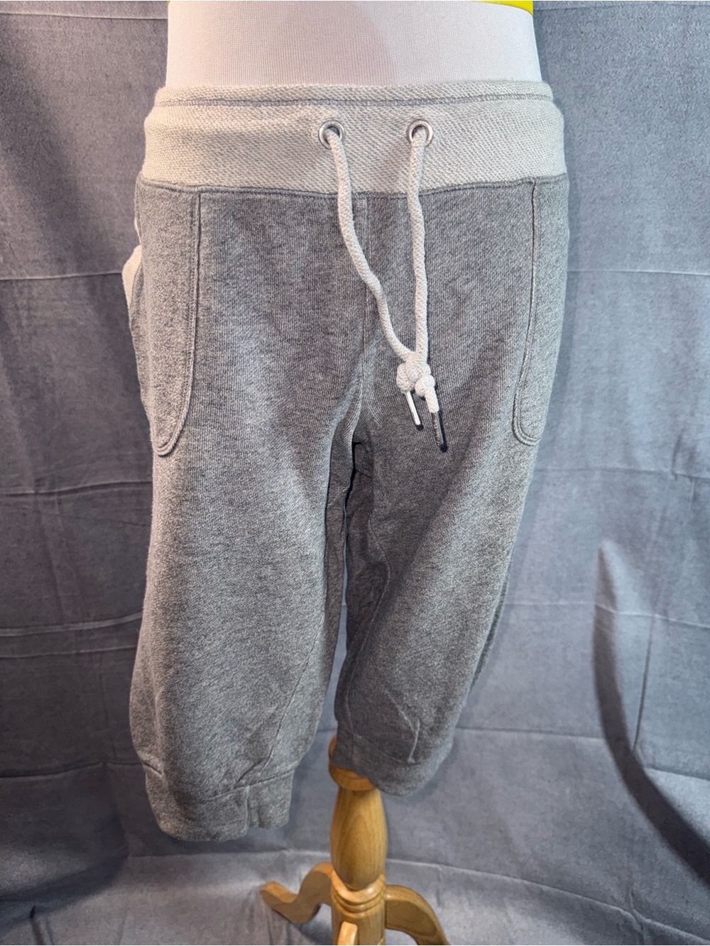 2233-Calvin Klein Gray Drawstring Track Joggers